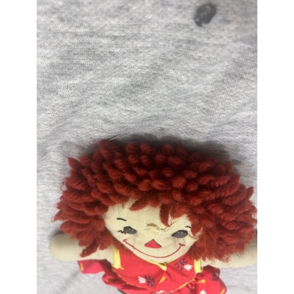 Raggedy Ann Cloth Doll For Kids Red Dress And Beautiful Red Curl Hair - Picture 11 of 11
